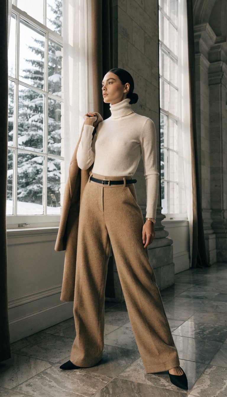 2. The Tailored Trouser and Turtleneck Combo That Never Fails