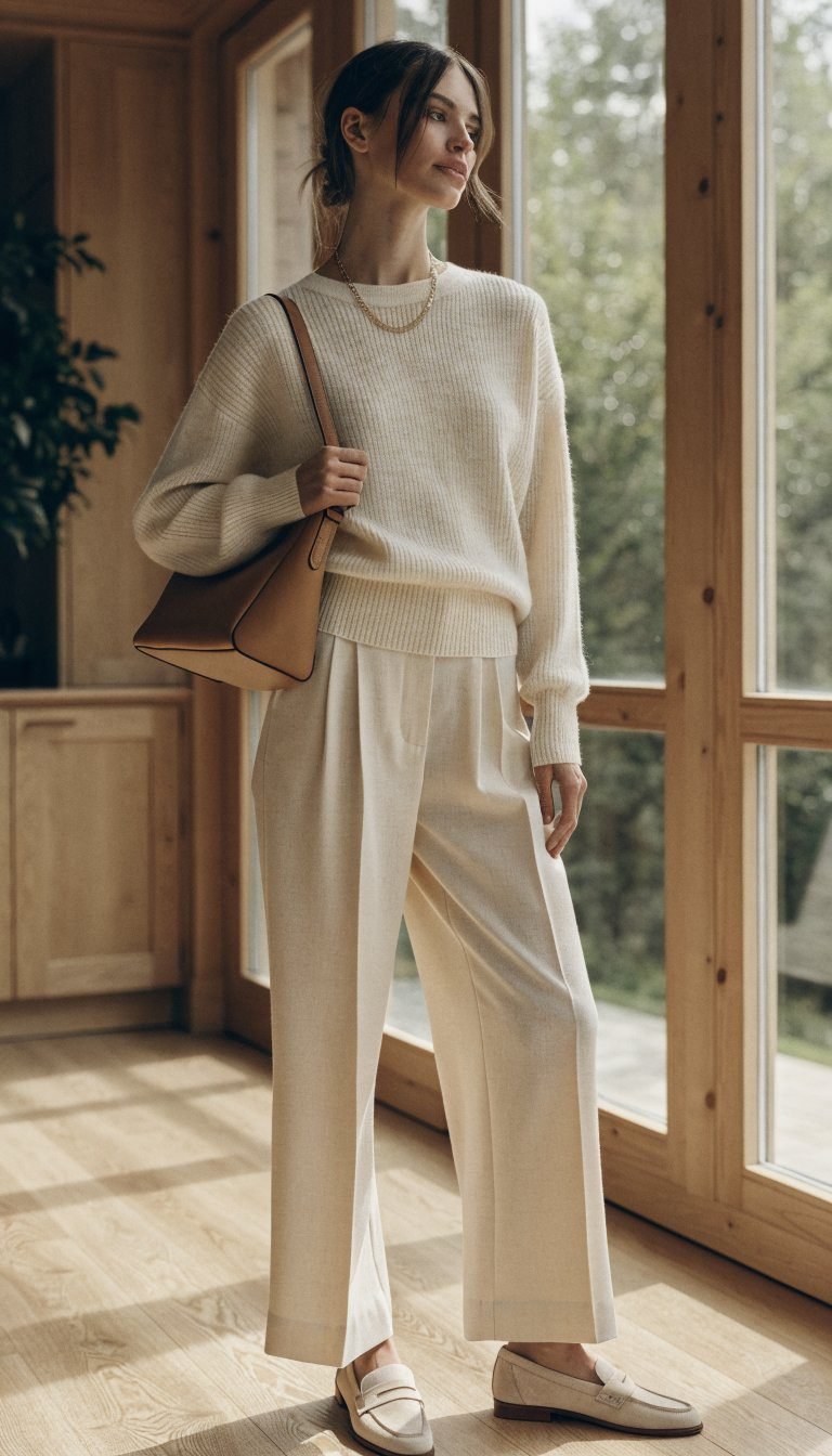 3. The Monochrome Cream Dream You'll Wear All Season