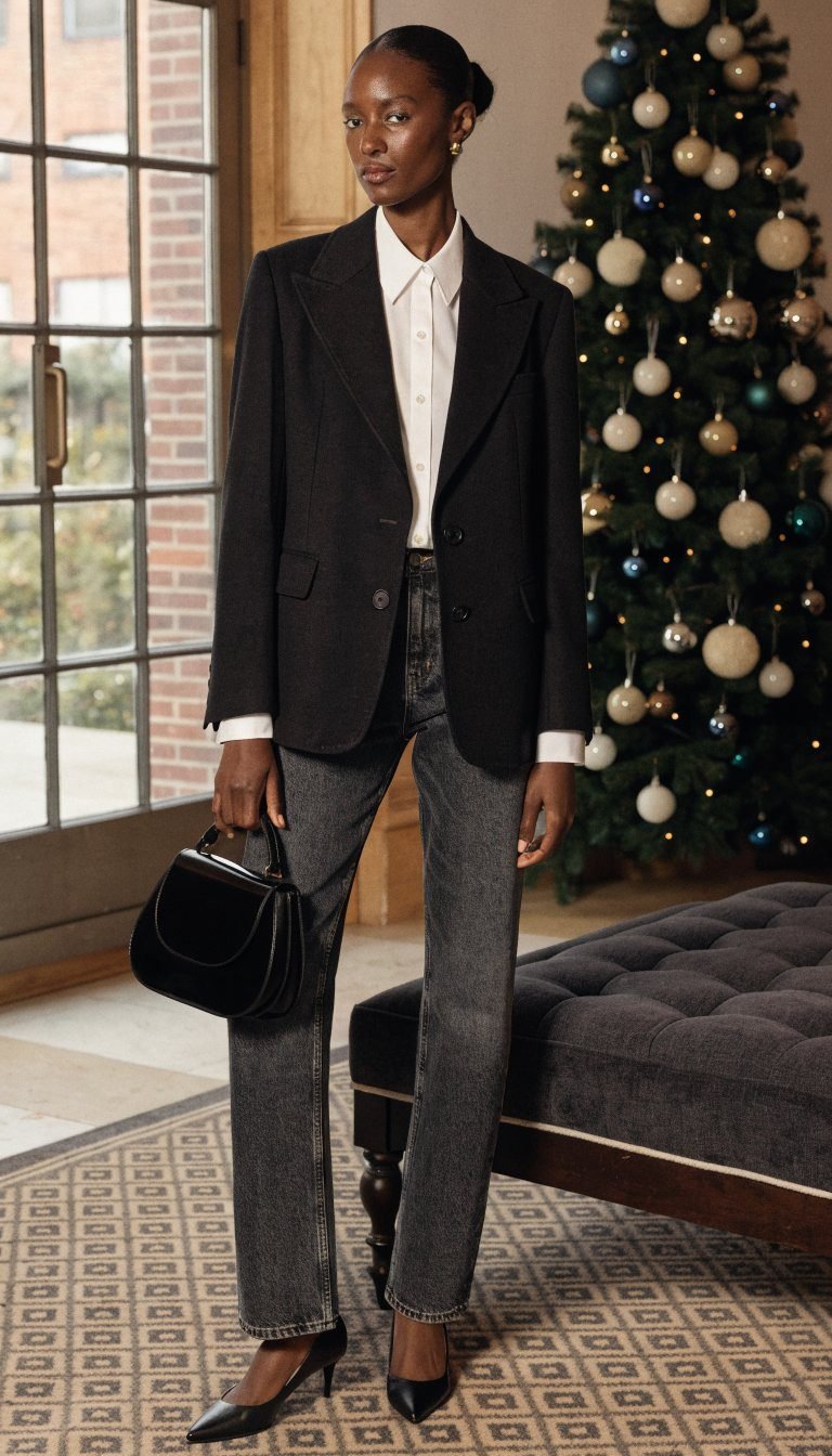 4. The Elevated Jeans and Blazer Look That's Anything But Basic