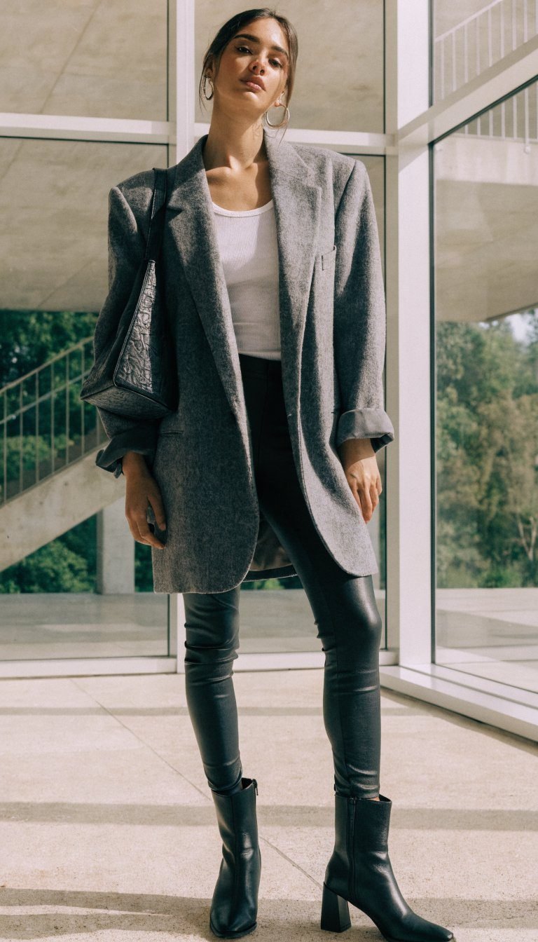 14. The Oversized Blazer Look That's Borrowed-From-The-Boys Chic