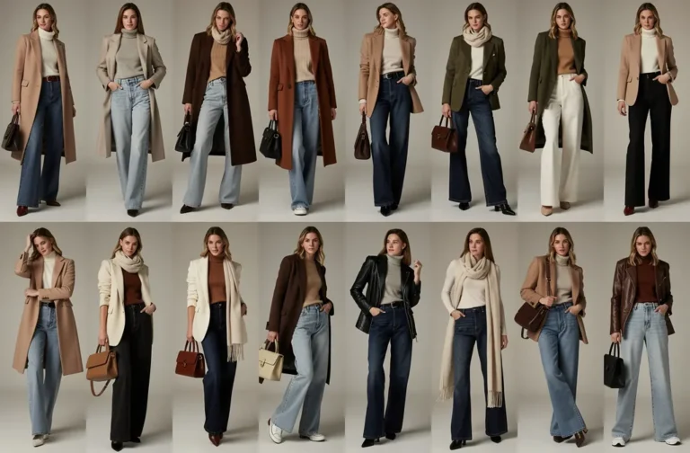 15 Classy Fall Outfits with Wide-Leg Jeans You Need