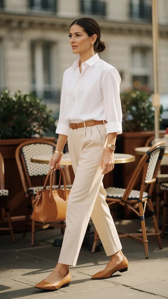 12. The White Shirt and Trouser Timeless Classic