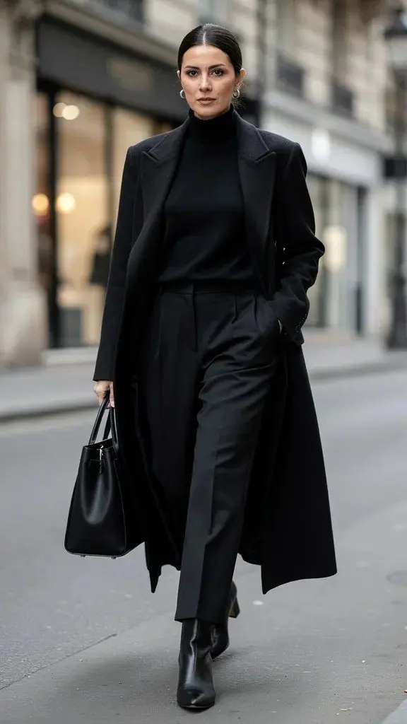 6. The All-Black Elevated Basics Approach