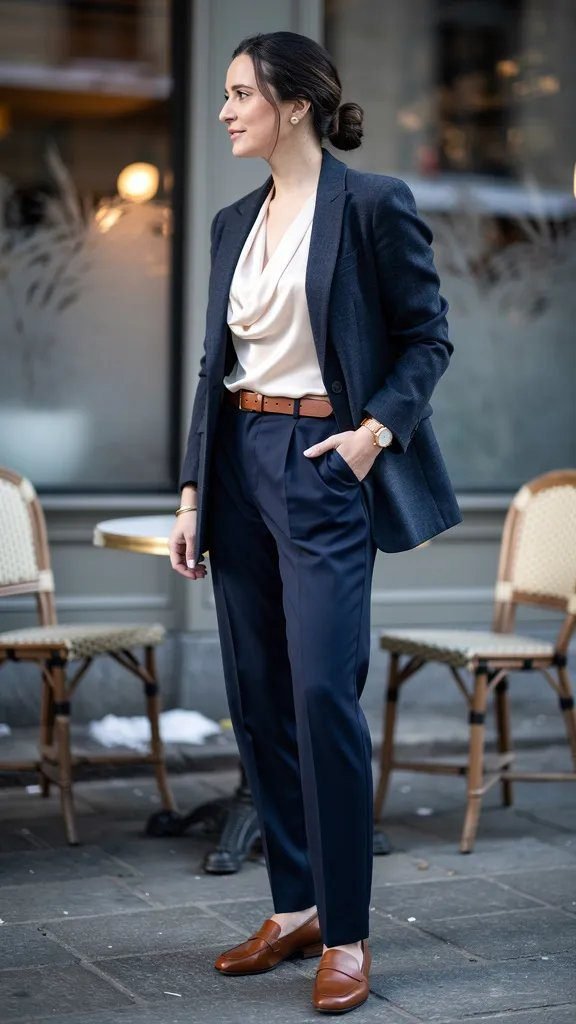14. The Navy Blazer Holiday Upgrade