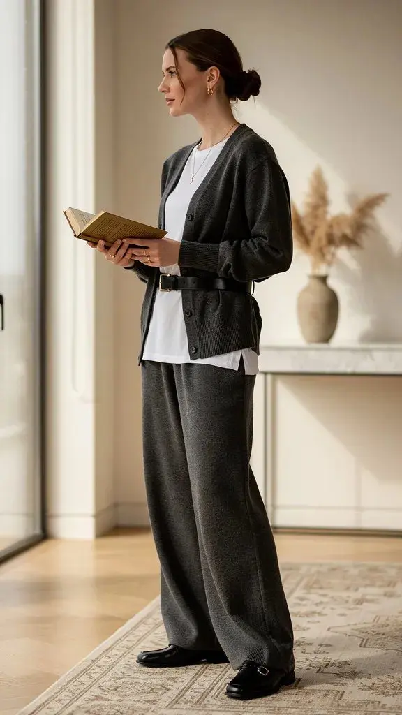 8. The Charcoal Grey Knit Set That Looks Designer