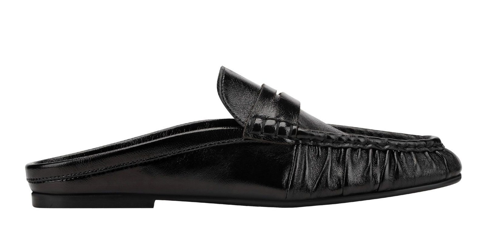 Jaynie Leather Mule Loafer - Black Leather