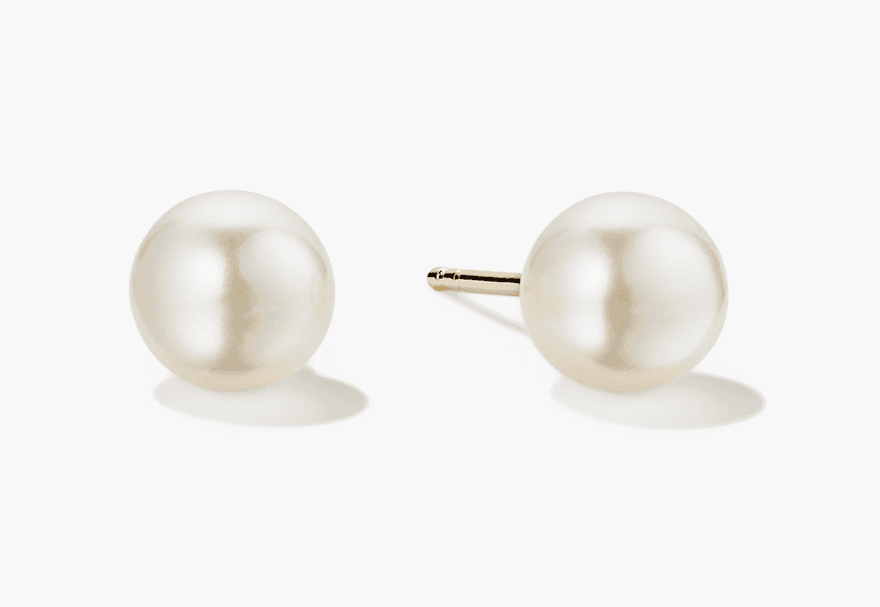 Pearl Oversized Studs (18k Gold Vermeil)