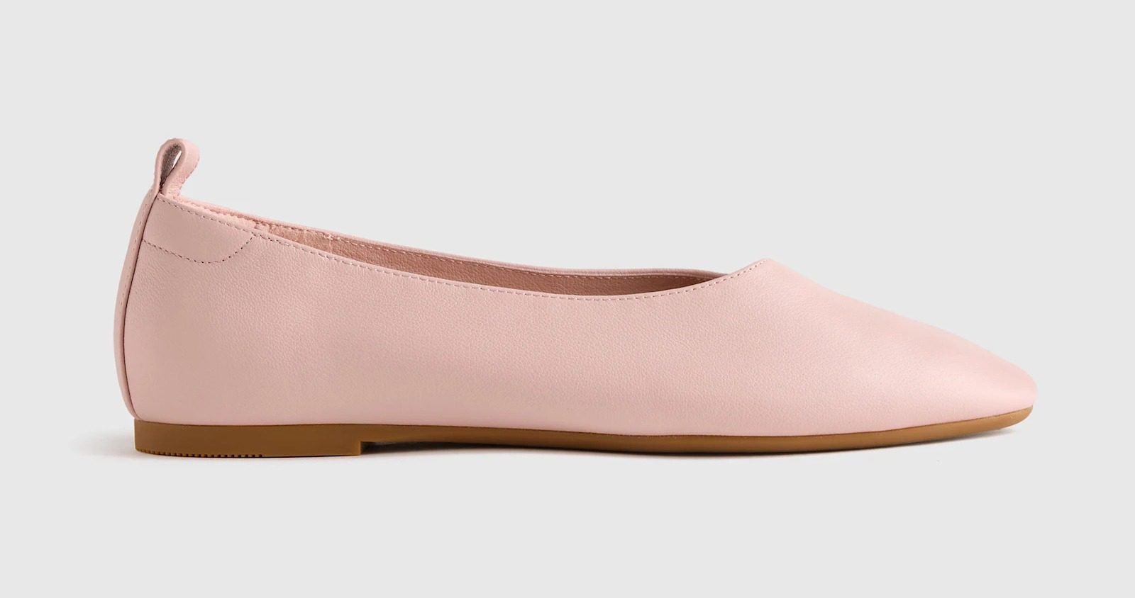 Italian Leather Glove Ballet Flat - Shell Pink