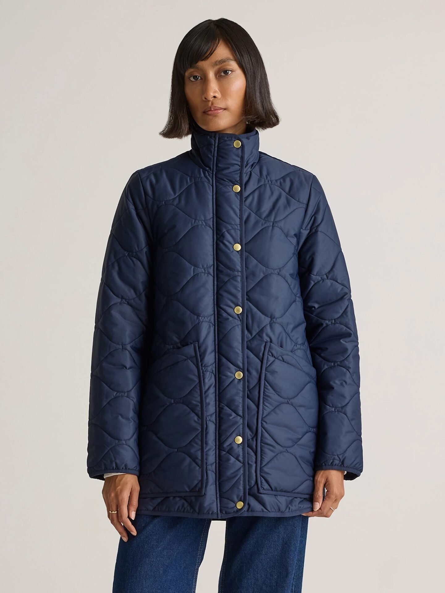 Featherless Quilted Long Puffer Jacket