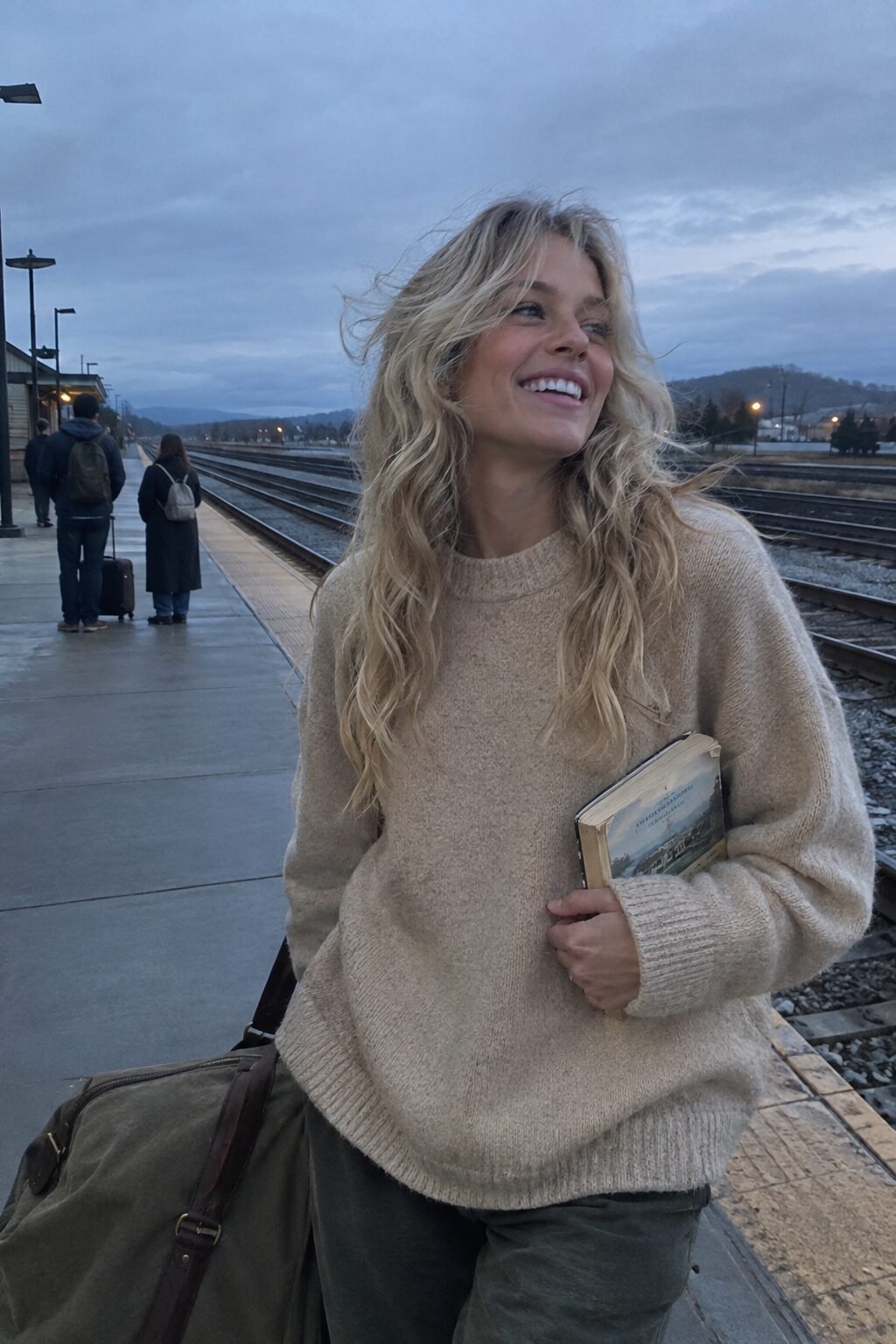 carolyn bessette blonde hair styled in a loose second-day tousled wave