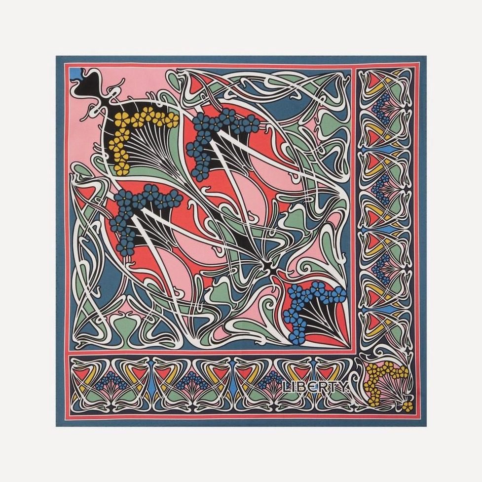 Ianthe Silk Scarf 45 (Teal)