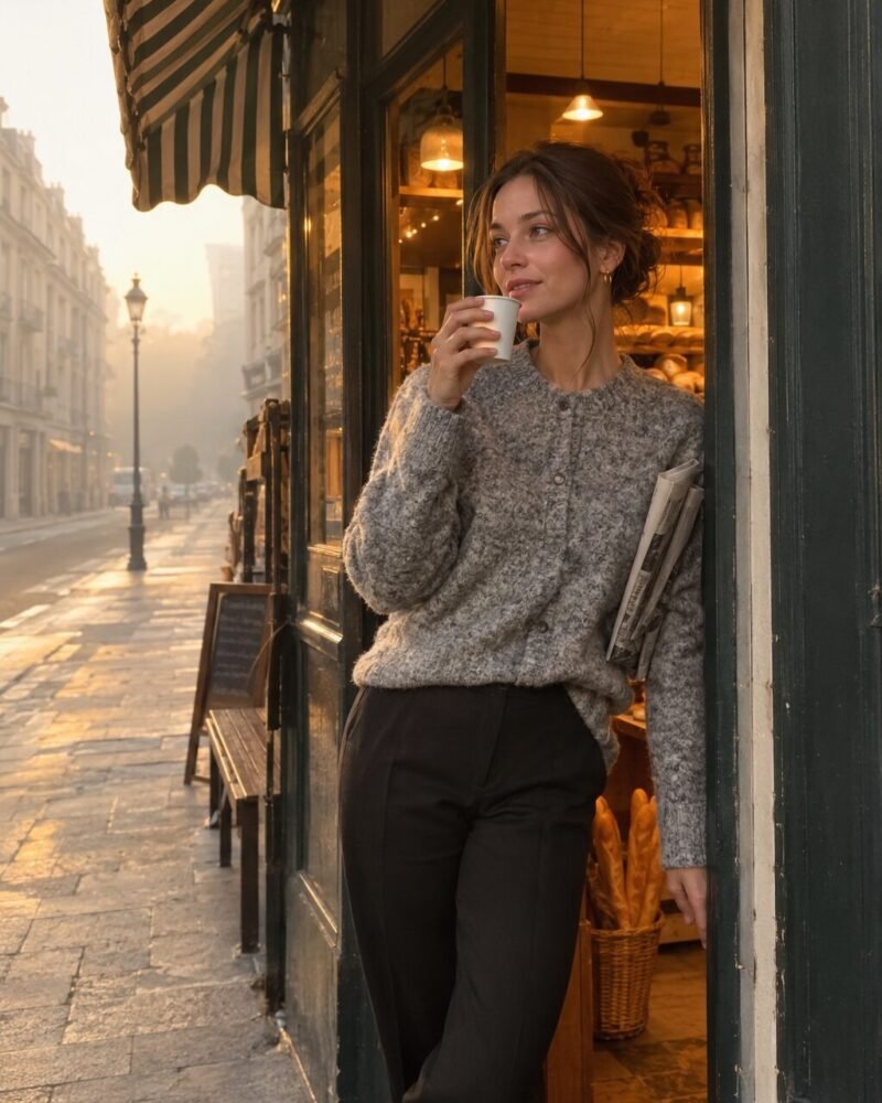 Tonal Grey Knit