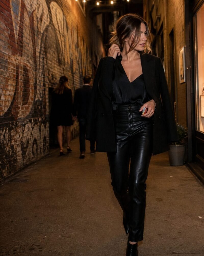 Blazer + Leather, Matte vs Shine