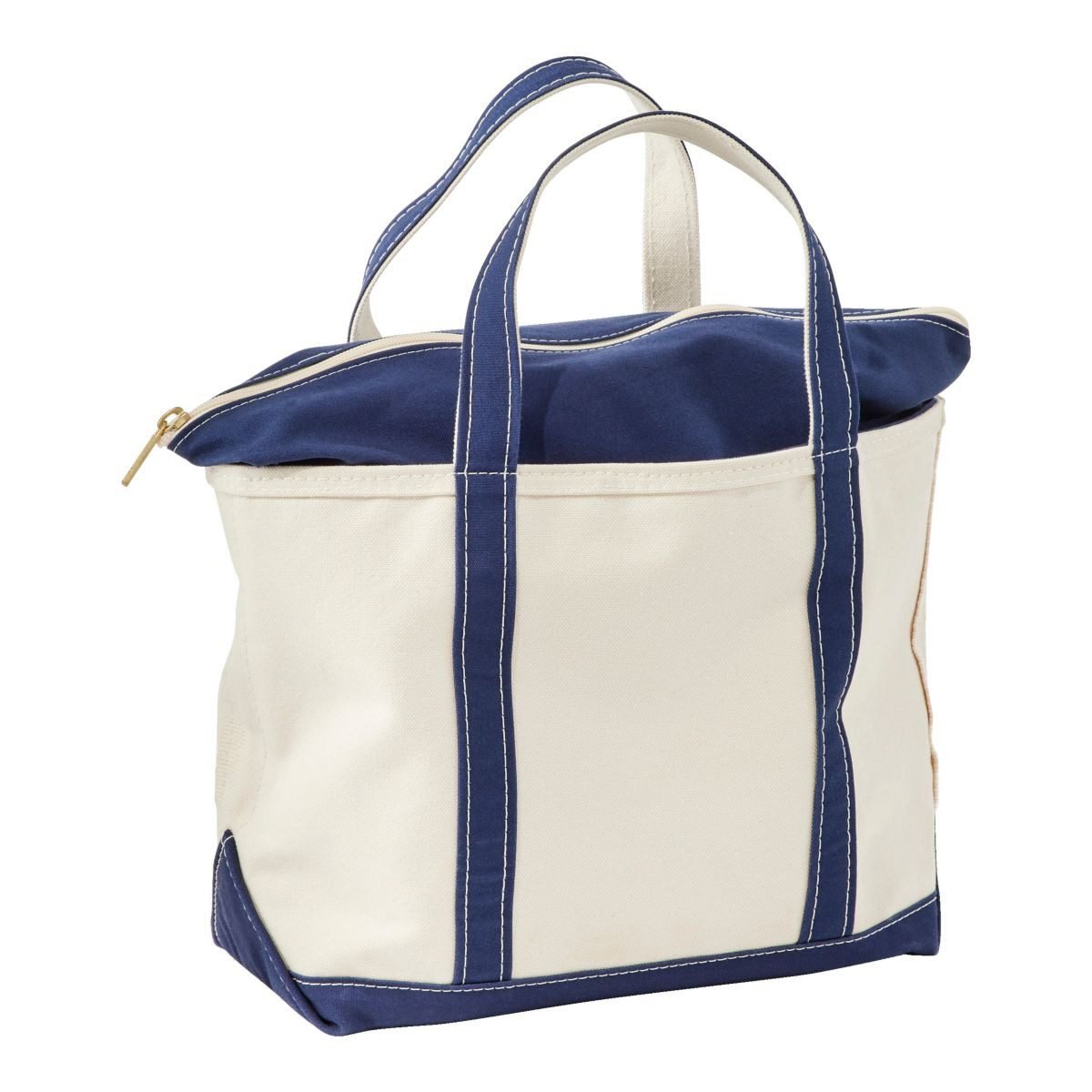 Boat & Tote Bag (Zip-Top, Blue Trim)