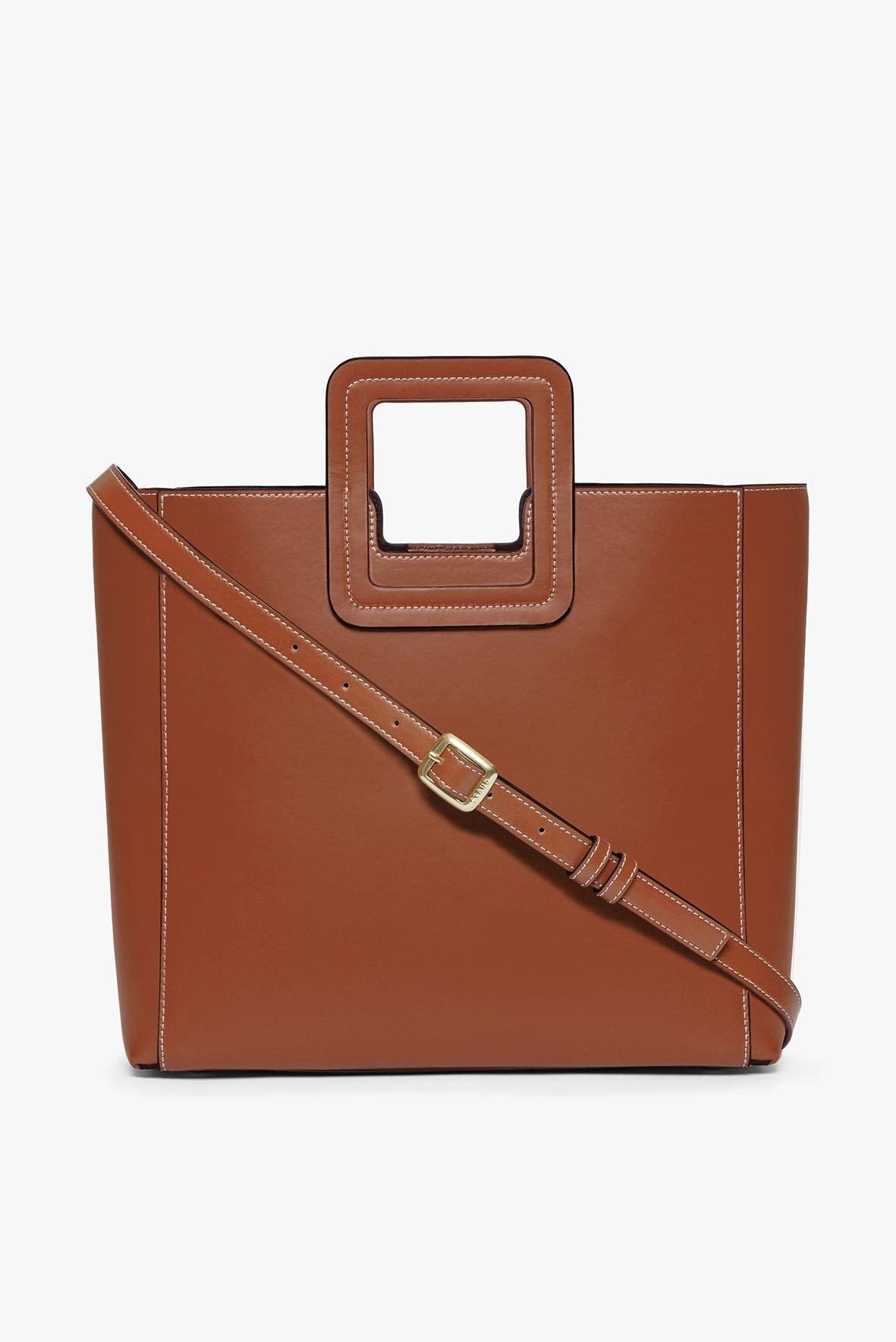 Shirley Leather Bag (Saddle)