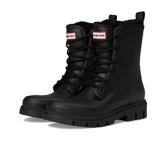 Dianas Waterproof Lace-Up Boots (Black)
