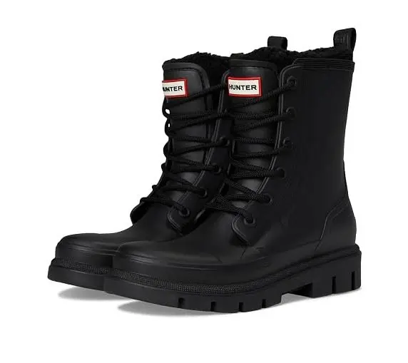 Dianas Waterproof Lace-Up Boots (Black)