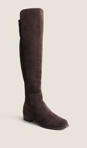 Exclusive Brown Suede Waterproof Velma Boots (Over-the-Knee)