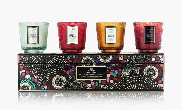 Japonica Best Sellers 4 Petite Pedestal Candle Gift Set