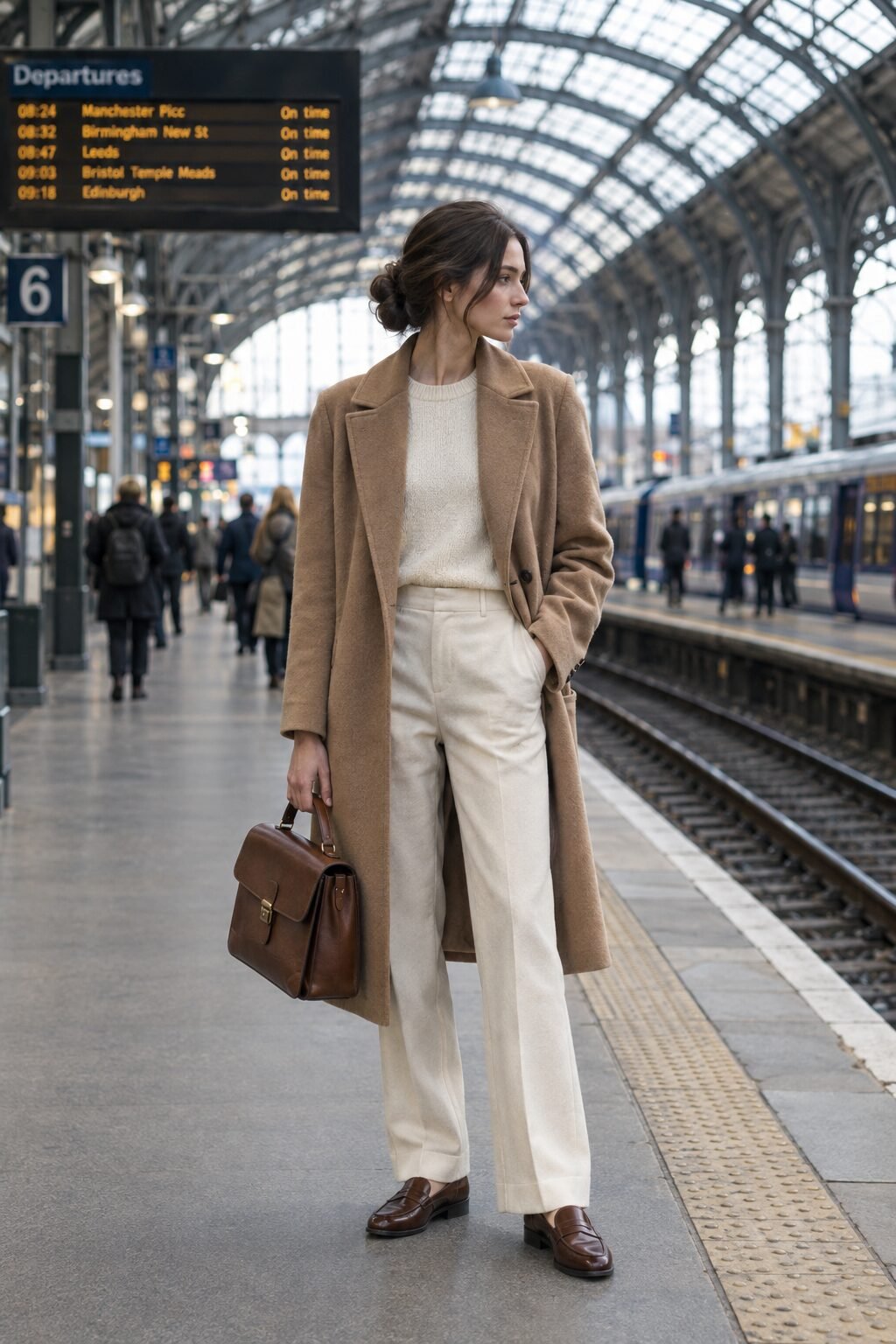 same outfit styled with sneaker, loafer, and heel to compare mood shift