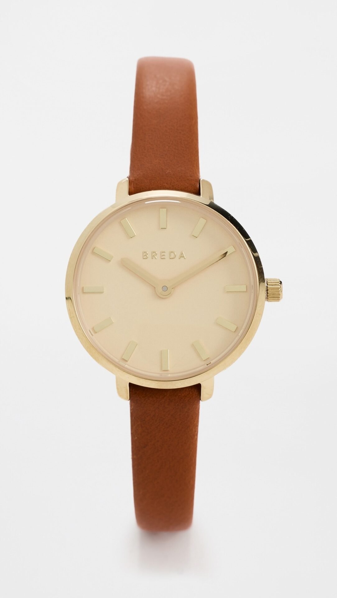 Beverly Leather Watch (Gold/Brown)