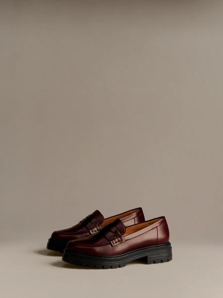 Albane Loafers (Glossy Burgundy)