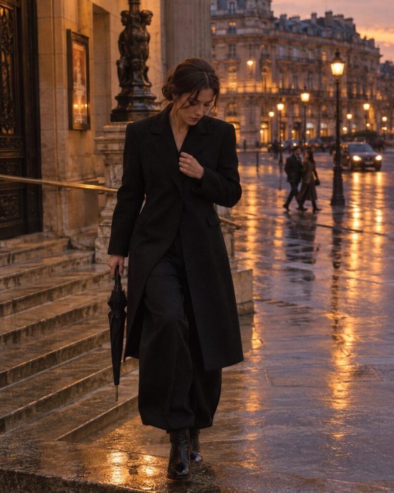 The Tailored Black Coat