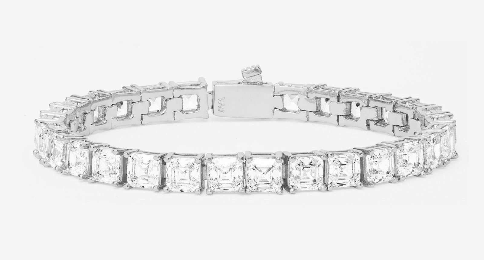 The Queen's Tennis Bracelet 5mm (Silver, White Diamondettes)