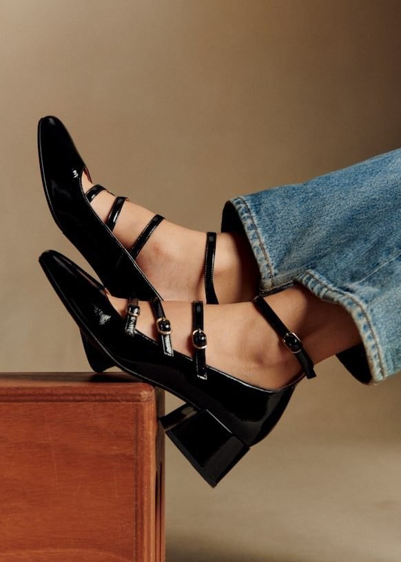 Elodie Mary Janes (Patent Black)