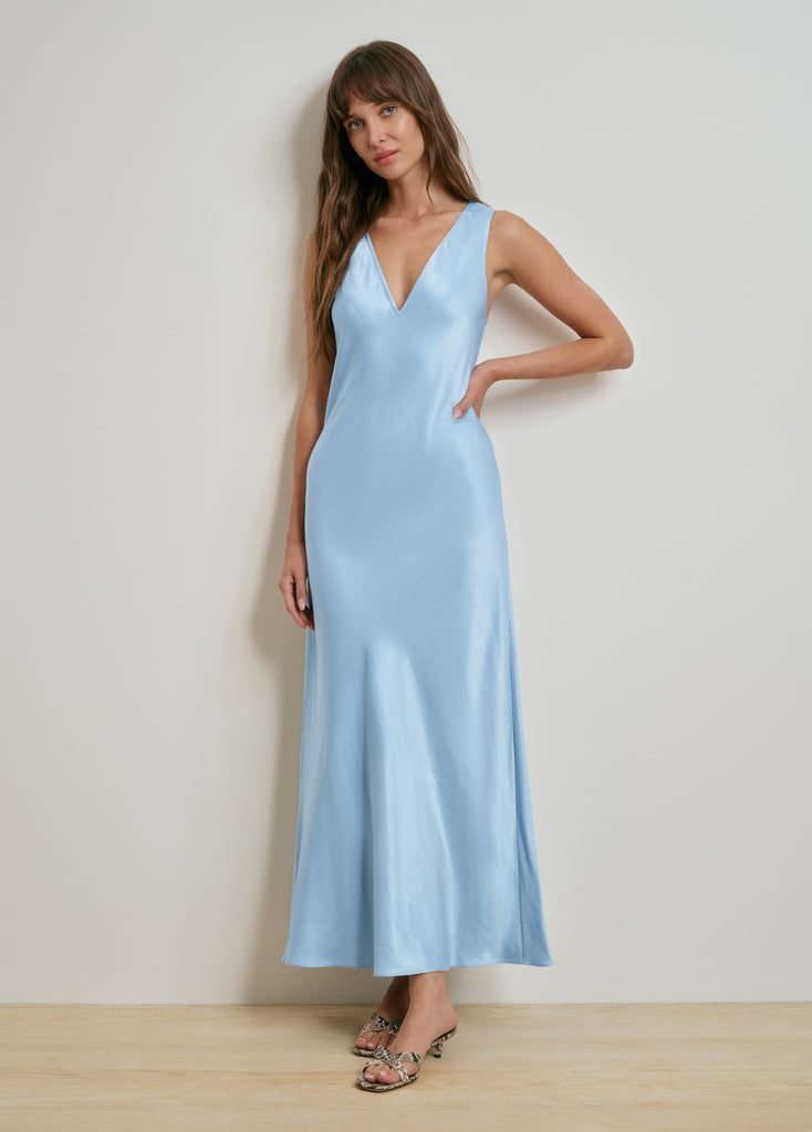 The Favorite Column Dress (Sea Blue)