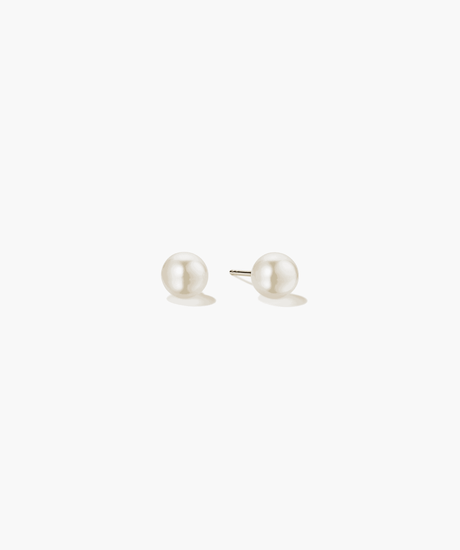 18k Gold Vermeil Pearl Oversized Stud Earrings