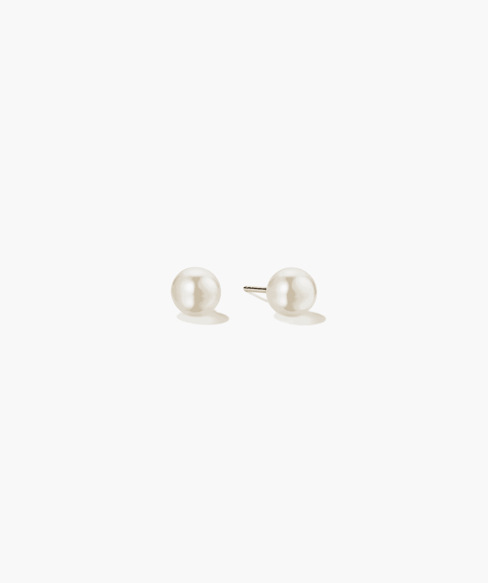 18k Gold Vermeil Pearl Oversized Studs