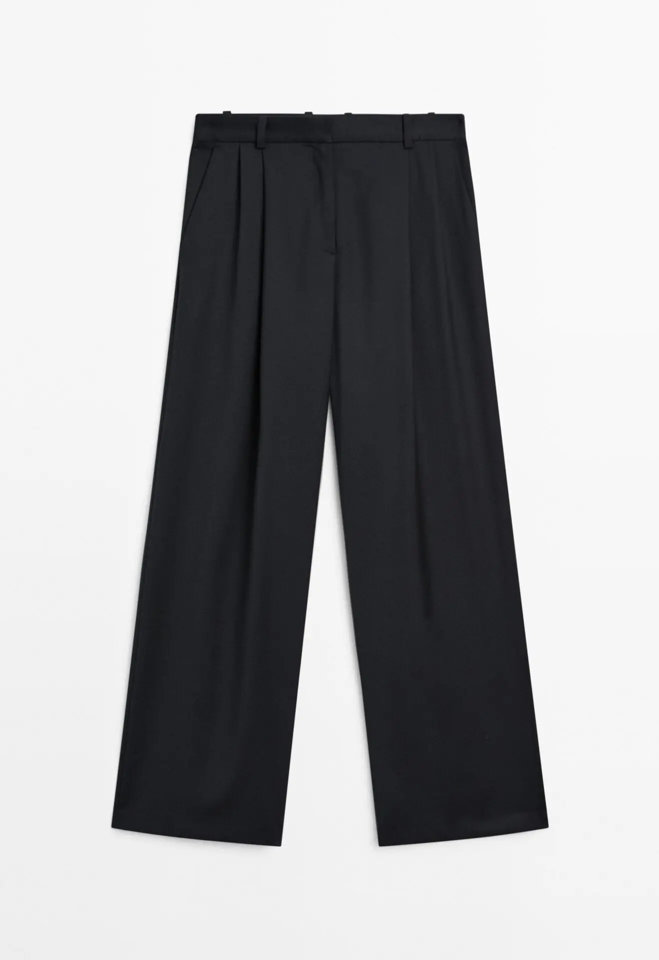 Extra Fine Wool Pleated Pants