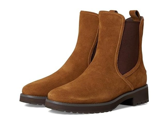 Lyndon Waterproof Chelsea Booties (Tobacco Suede Waterproof)