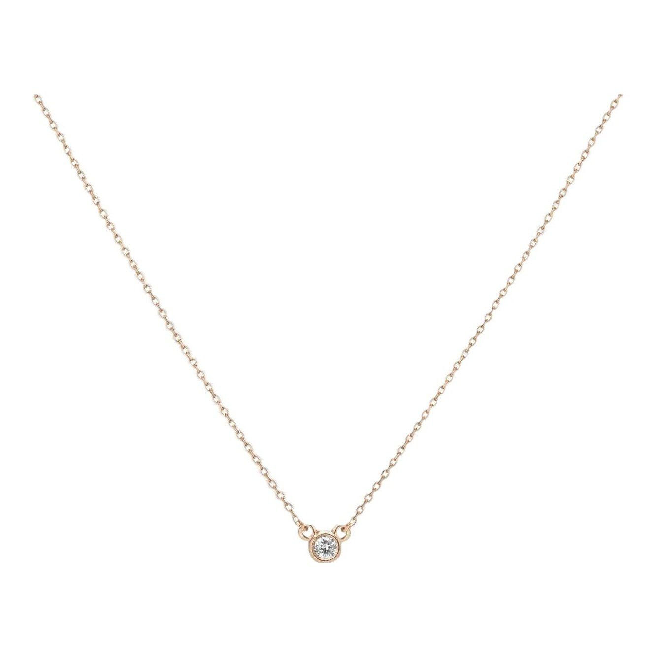 Diamond Bezel Necklace