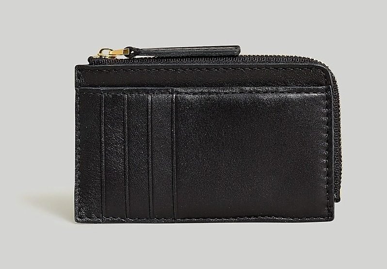 The Essential Zip Card Case Wallet (True Black)