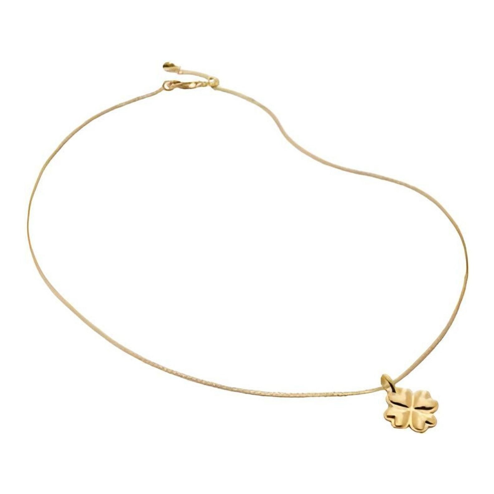 Clover Pendant Charm Necklace Set