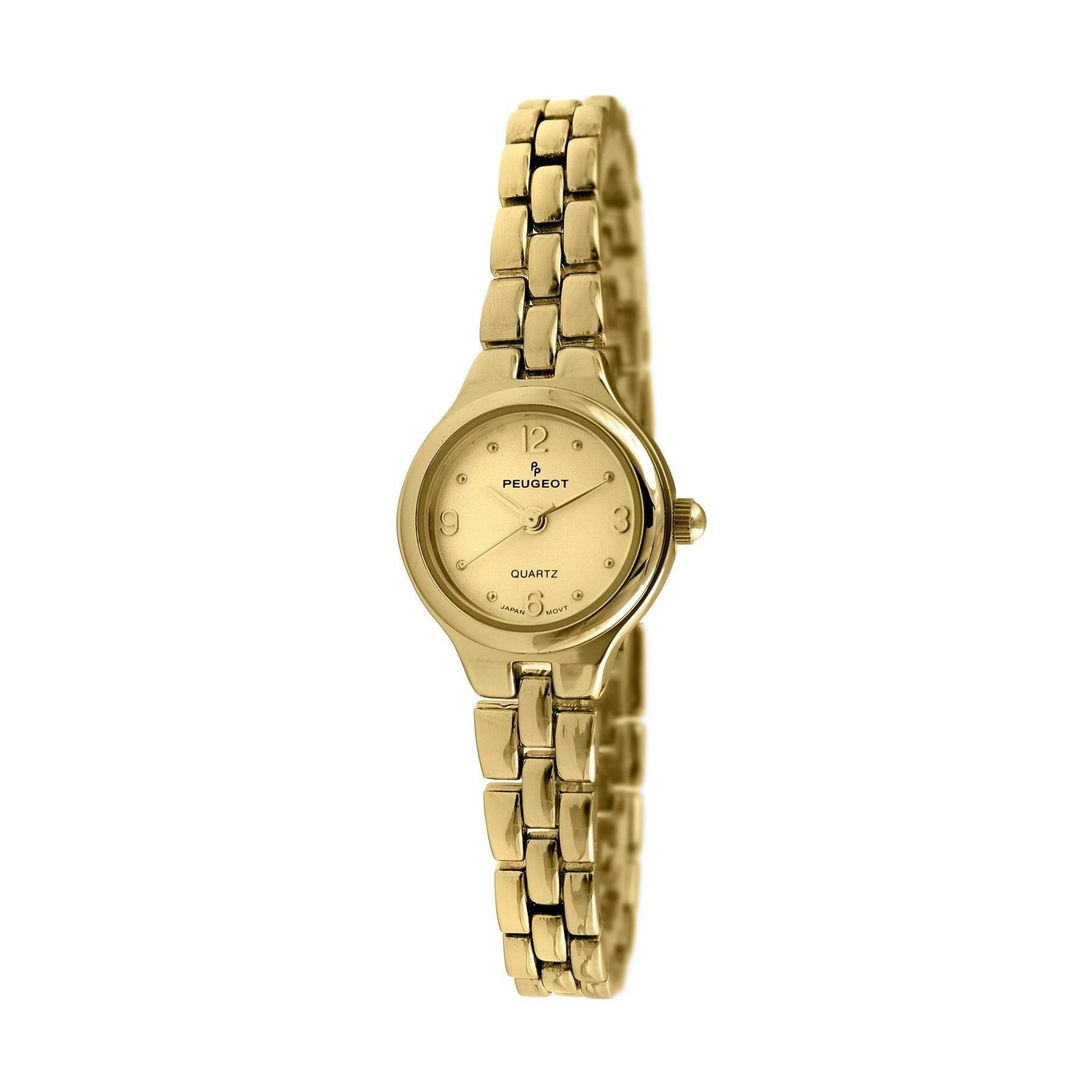 Womens 22mm Round Self Adjust Link Bracelet Watch