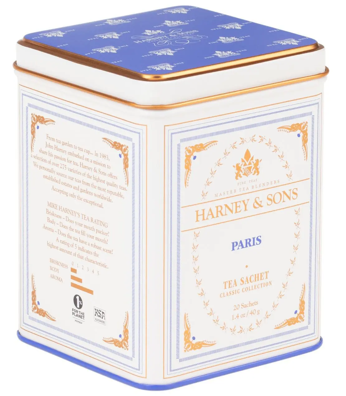 Paris, Classic Tin of 20 Sachets Tea