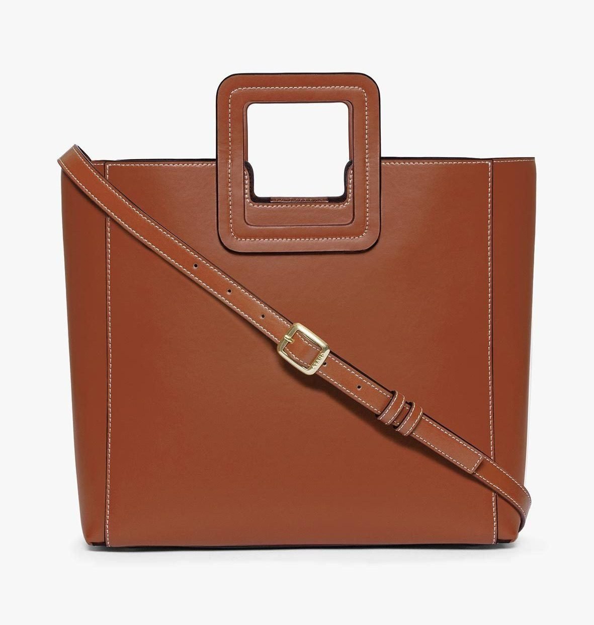Shirley Leather Bag (Saddle)
