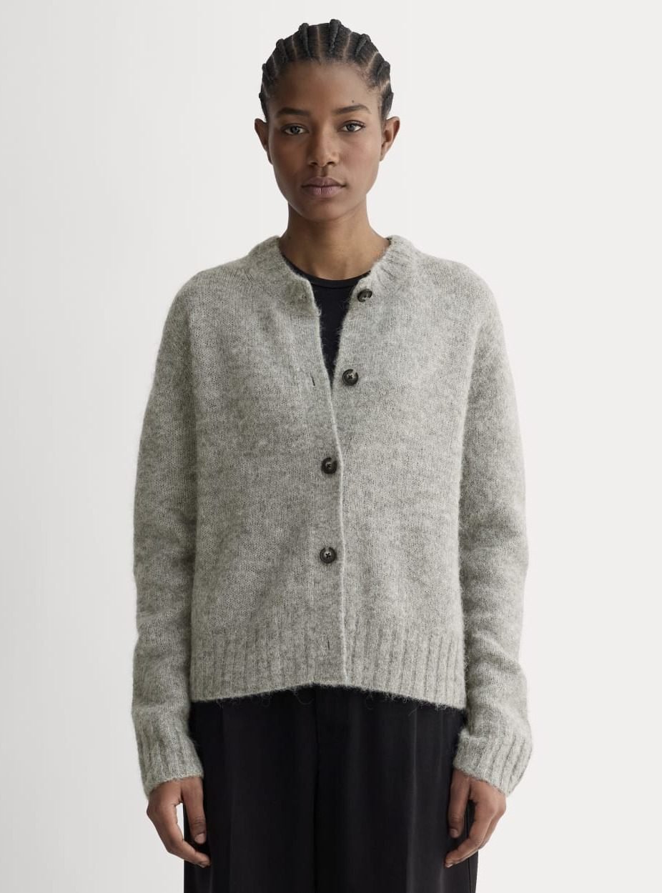 The Crew Cardigan in Alpaca