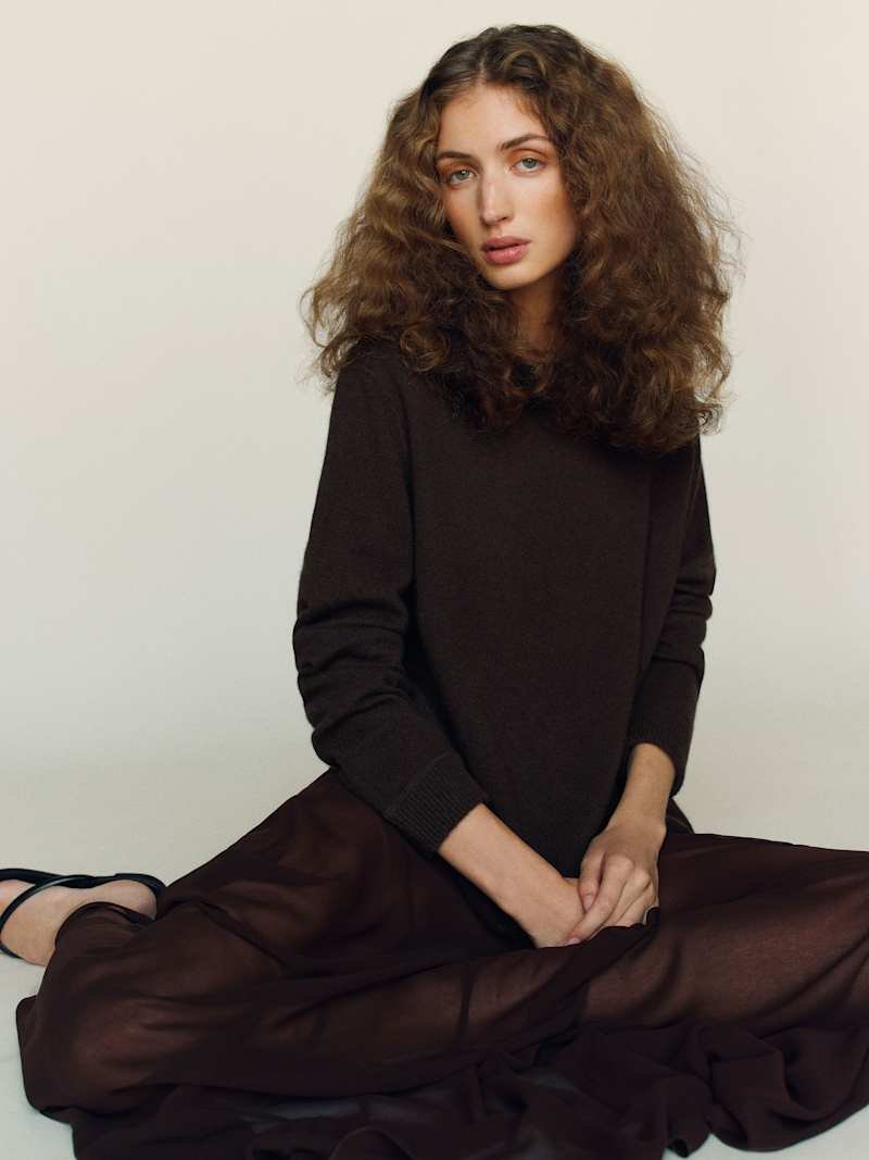 Cashmere Boyfriend Sweater (Mole)