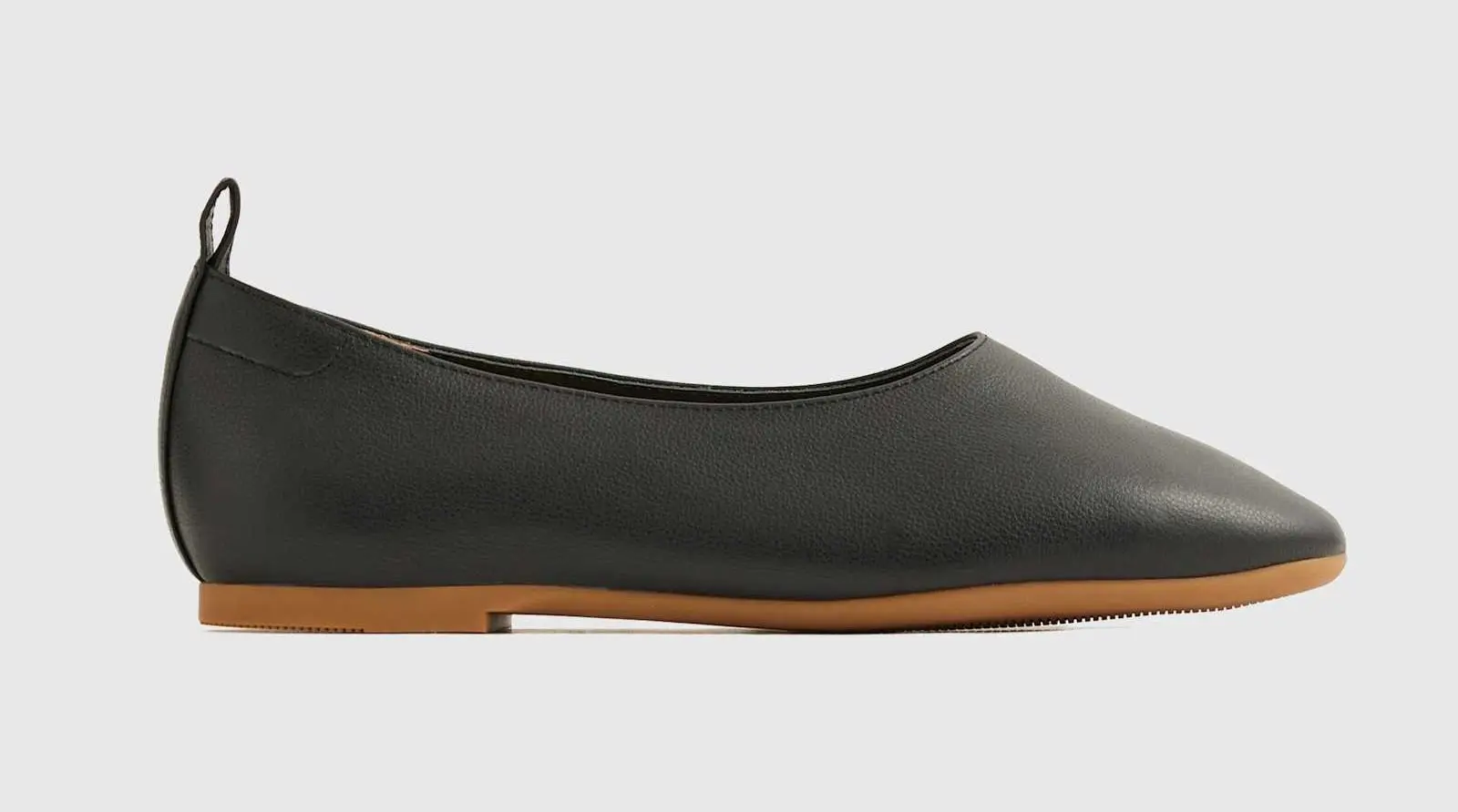 Italian Leather Glove Ballet Flat (Black)