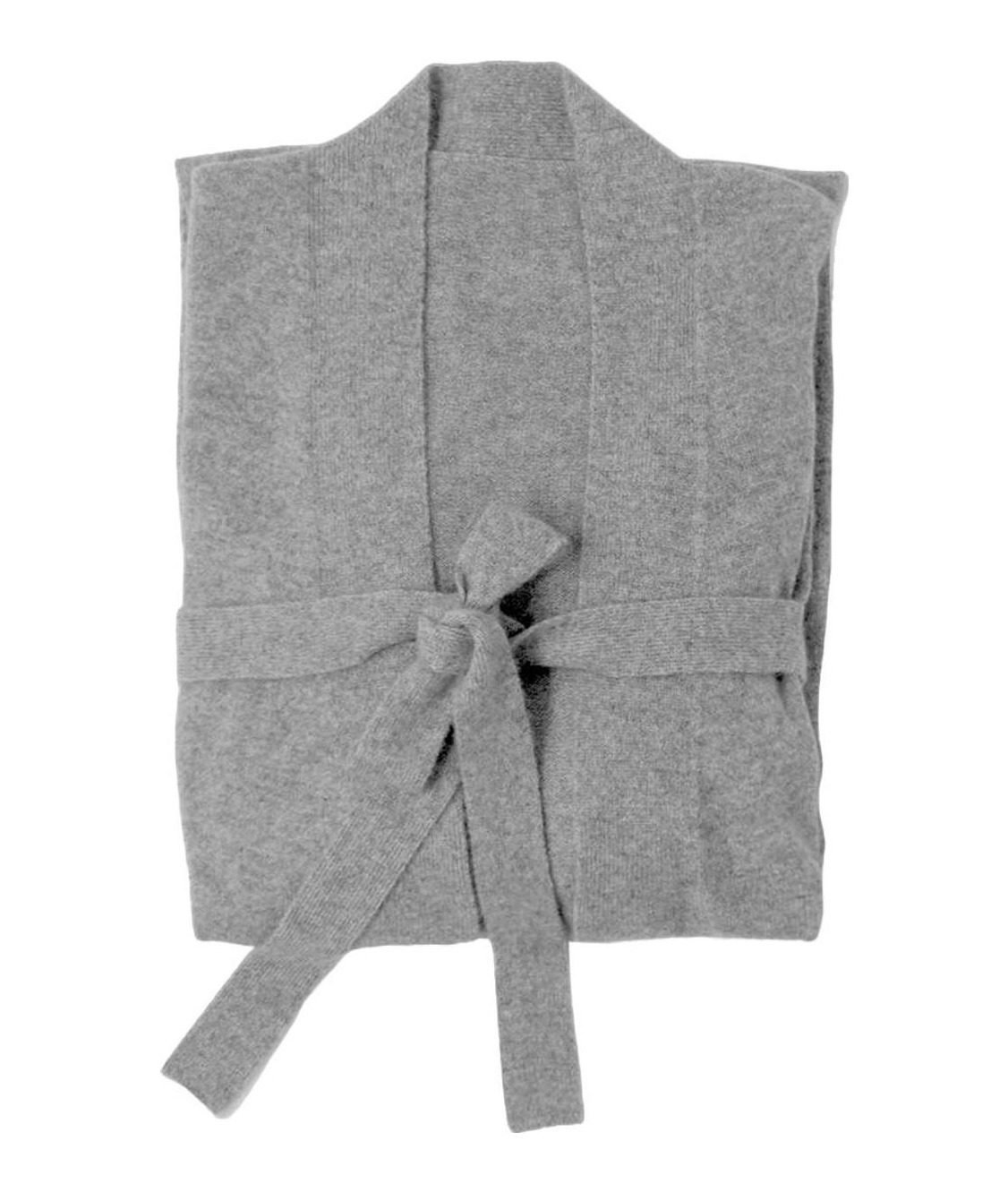 Mongolian Cashmere Robe (Heather Grey)