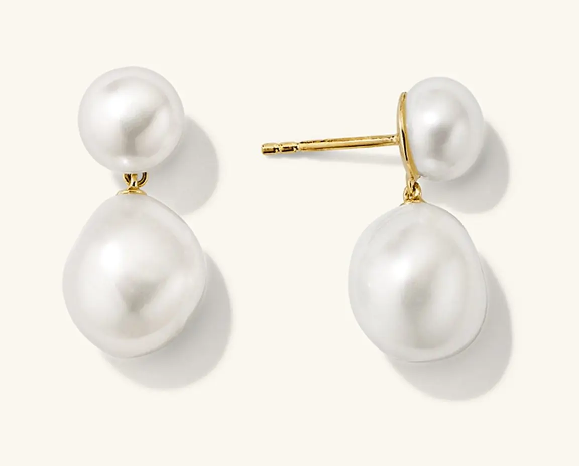Bold Pearl Drop Earrings