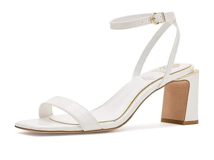 Hamda Ankle Strap High Heel Sandal - Bianco