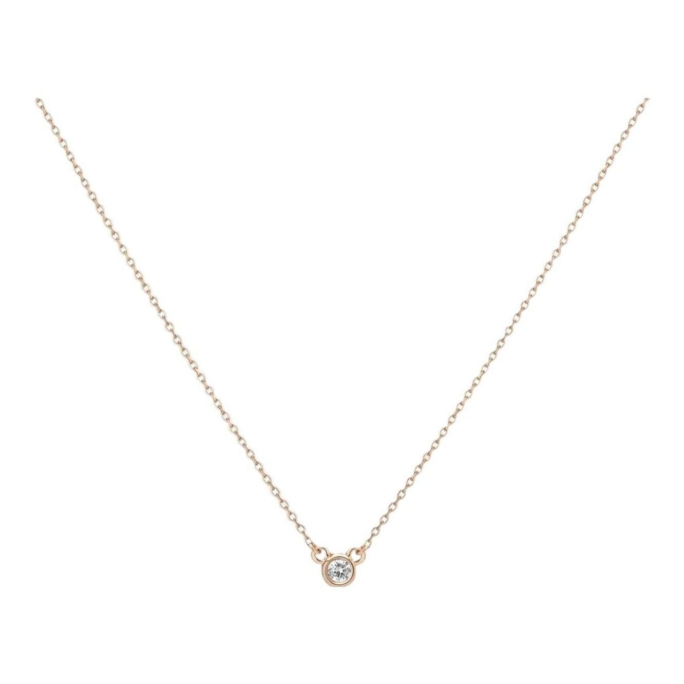 Diamond Bezel Necklace