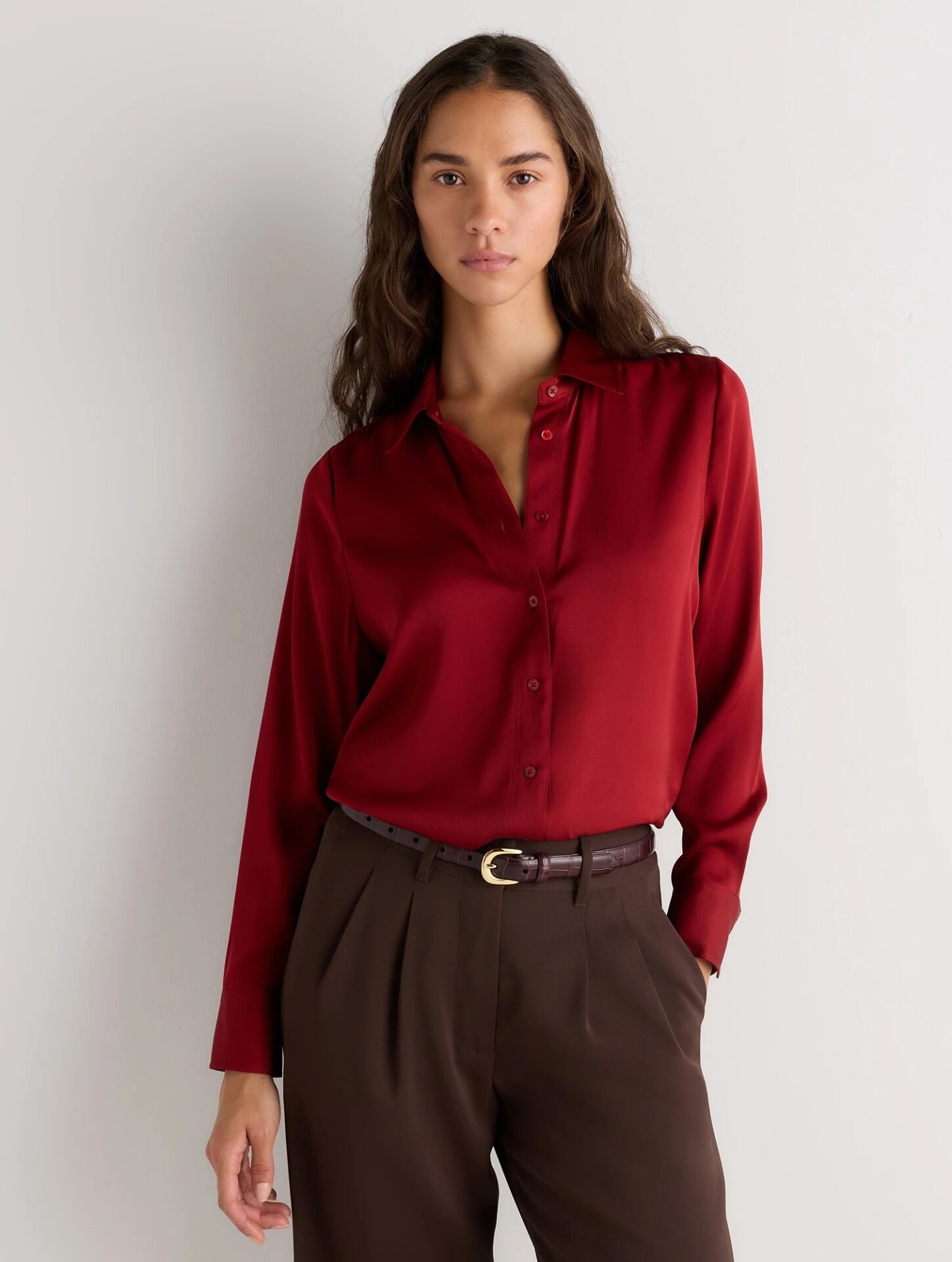 Washable Stretch Silk Blouse
