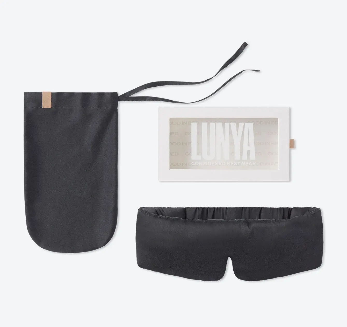 Washable Silk Sleep Mask (Meditative Grey)