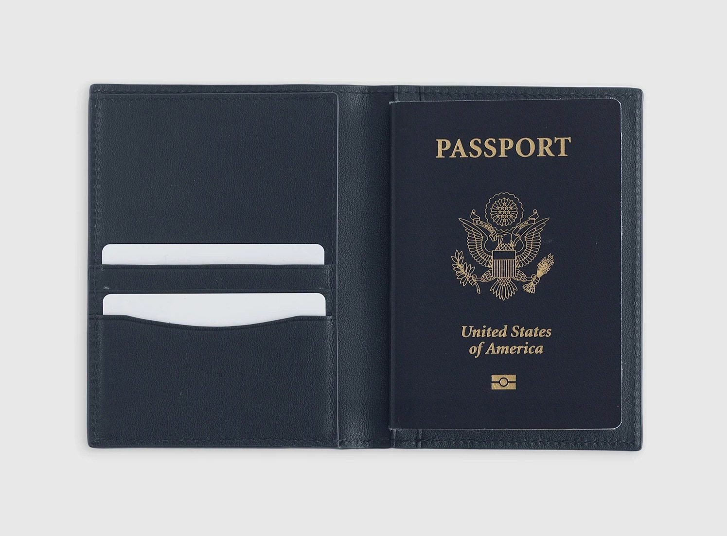 Nappa Leather RFID Blocking Passport Holder